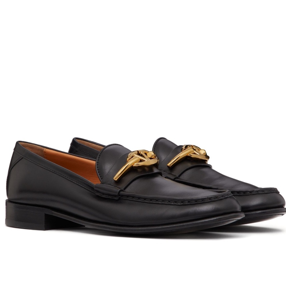 Valentino Garavani VLogo Moon Leather Loafers - Picture 4 of 6